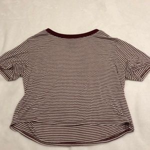 Striped crop top